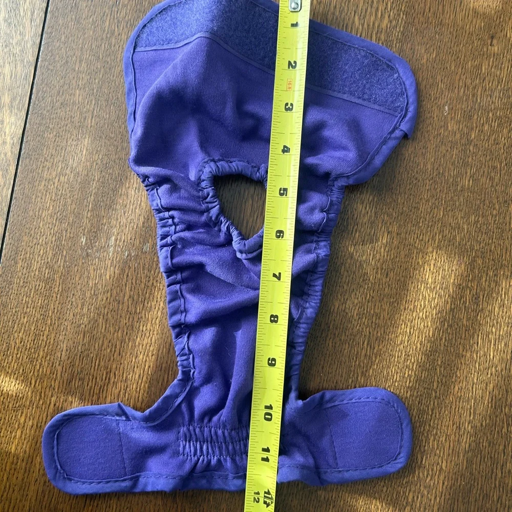 Purple Reusable Dog Diaper | Size Small | Female | Cloth | Tail Hole